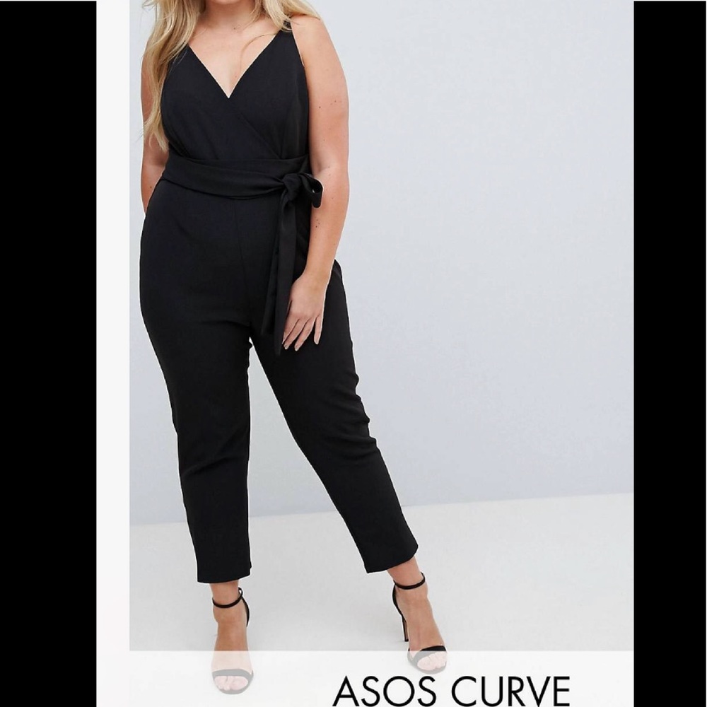 NWT ASOS Curve Wrap Jumpsuit